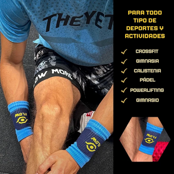 Muñequeras crossfit, padel, fitness, gym, fit, sudor, tenis, calleras
