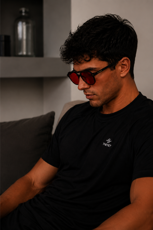 gafas rojas biohacking ritmo circadiano para dormir mejor