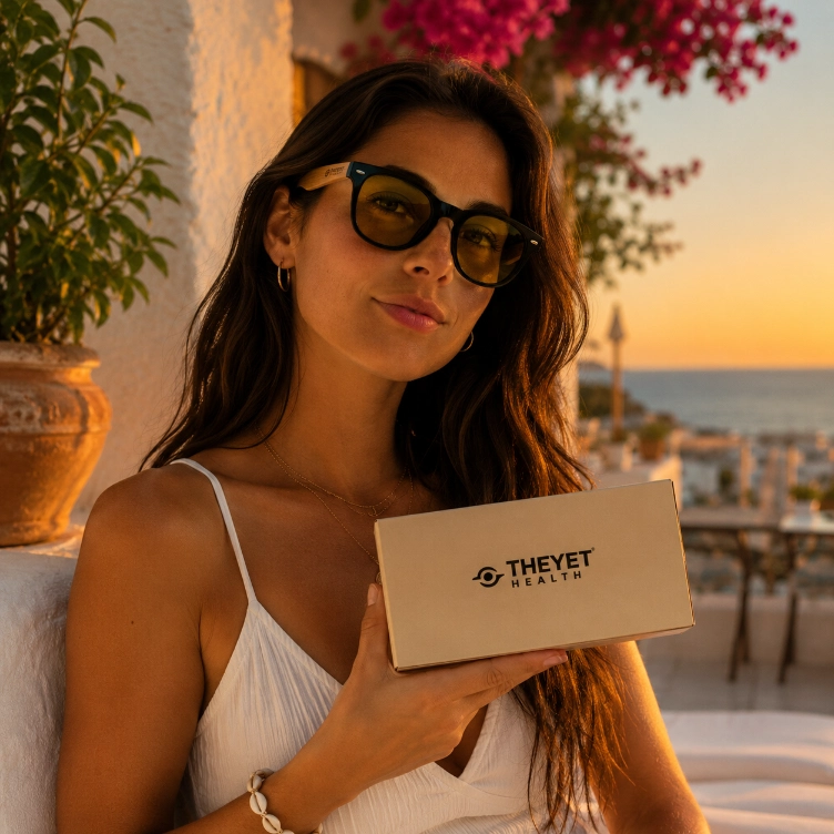 Gafas Bloqueadoras de Luz Azul Aura Bamboo – Lentes Amarillas