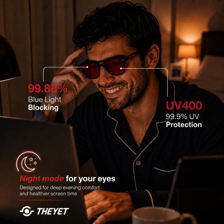 Gafas Bloqueadoras de Luz Azul Spectra Focus – Lentes Rojas