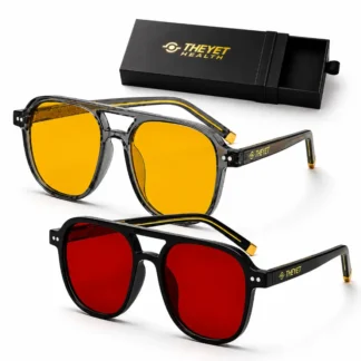 Pack Gafas filtro luz azul Premium (cristal rojo , cristal amarillo)