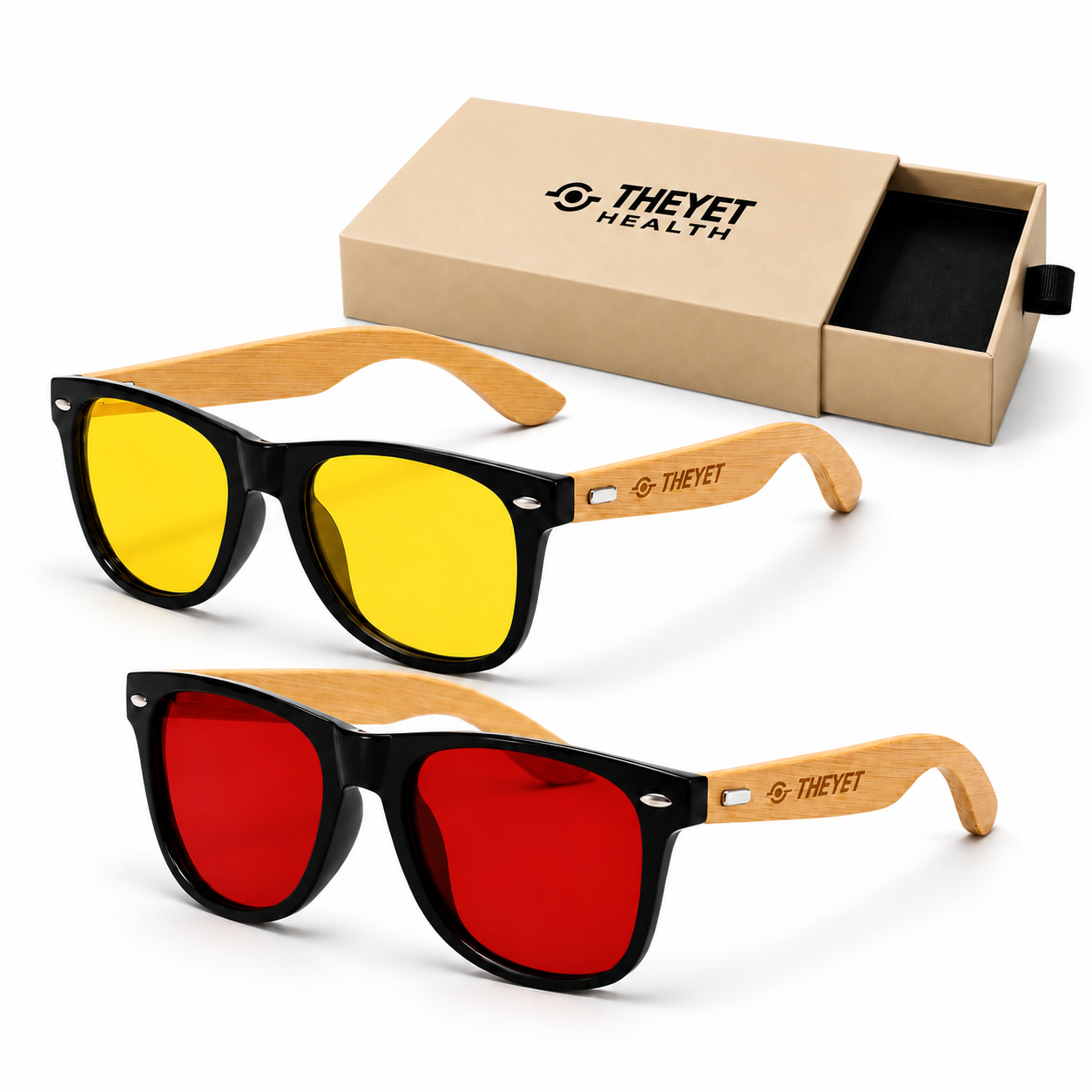 Pack Gafas filtro luz azul ECOFRIENDLY (cristal rojo , cristal amarillo)